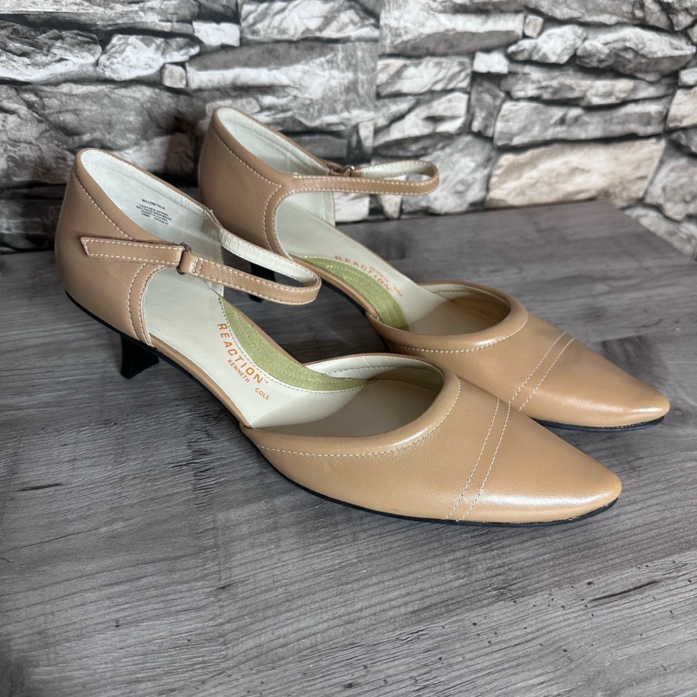 Y2K Kenneth Cole Reaction Leather Pumps - Picture 1 of 7